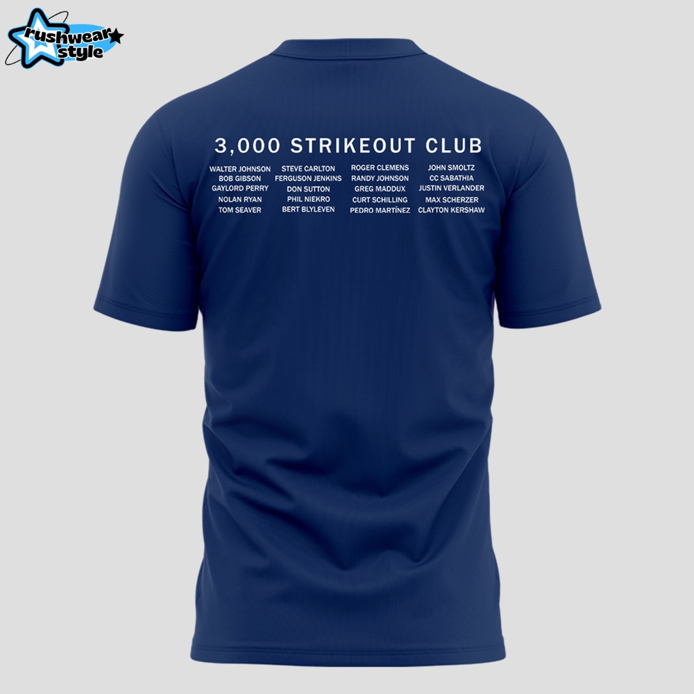 Clayton Kershaw's 3,000th-Strikeout Special New Tee Clayton Kershaw's 3,000th-Strikeout Special New Tee