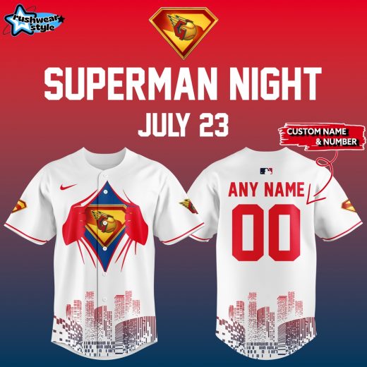 Cleveland Guardians x Superman Night 2025 Special Baseball Jersey