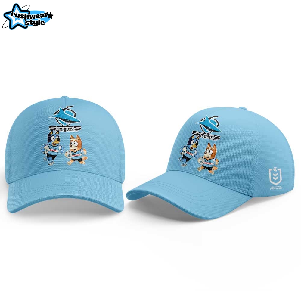 Cronulla-Sutherland Sharks NRL x Bluey and Bingo 2025 Shirt Cronulla-Sutherland Sharks NRL x Bluey and Bingo 2025 Shirt