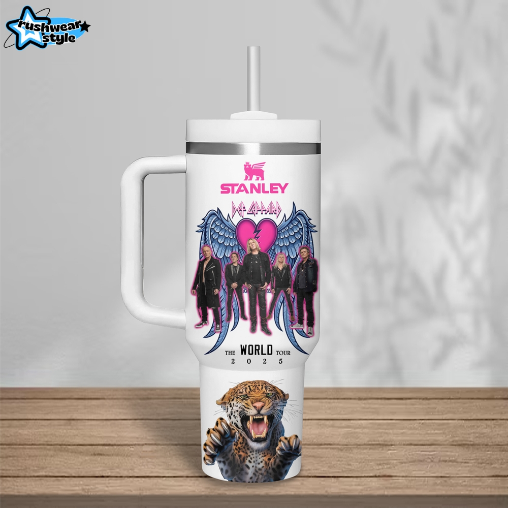 Def Leppard Rock Til You Drop 2025 Tour Stanley Tumbler 40oz Def Leppard Rock Til You Drop 2025 Tour Stanley Tumbler 40oz