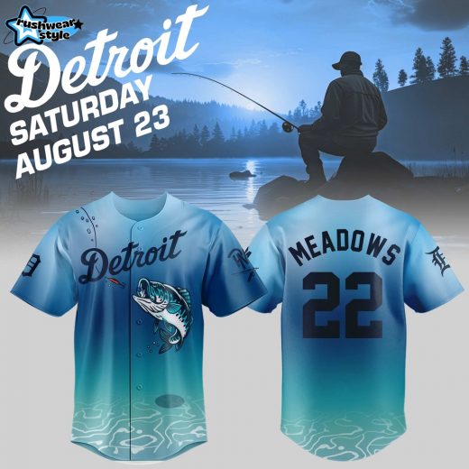 Detroit Tigers Parker Meadows Fishing Limited Edition Jersey 2025