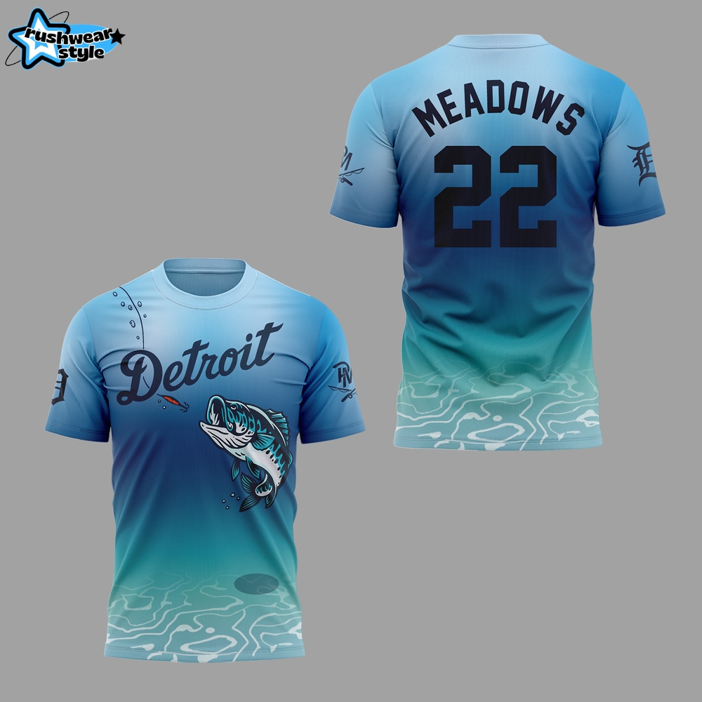 Detroit Tigers Parker Meadows Fishing Limited Edition Shirt 2025 Detroit Tigers Parker Meadows Fishing Limited Edition Shirt 2025