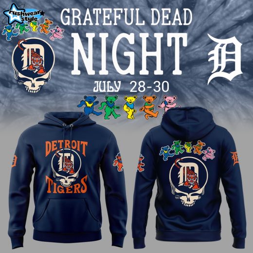 Detroit Tigers x Grateful Dead 2025 Special Edition Hoodie