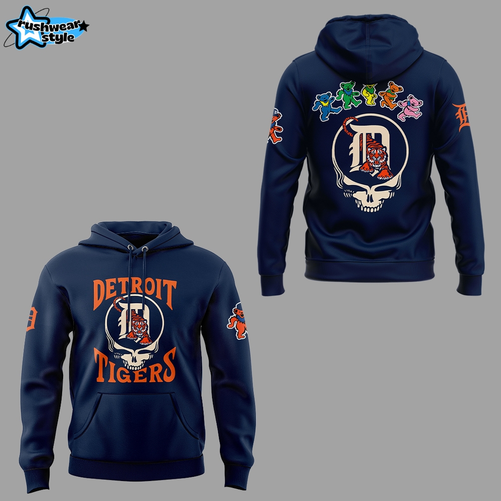 Detroit Tigers x Grateful Dead 2025 Special Edition Hoodie Detroit Tigers x Grateful Dead 2025 Special Edition Hoodie