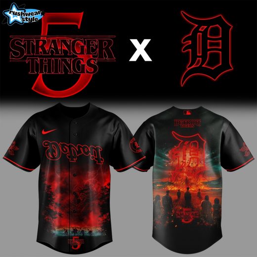 Detroit Tigers x Stranger Things 5 Special Edition Jersey