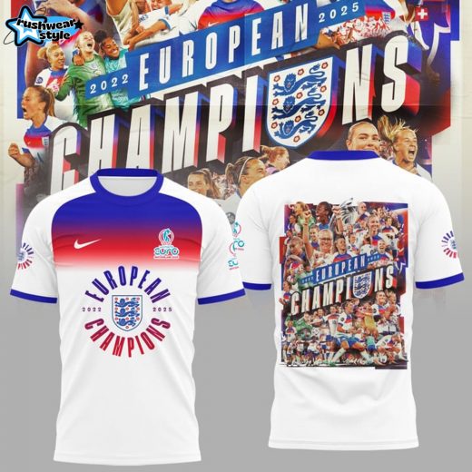 England Football Team UEFA Women's EURO Champions 2025 Shirt