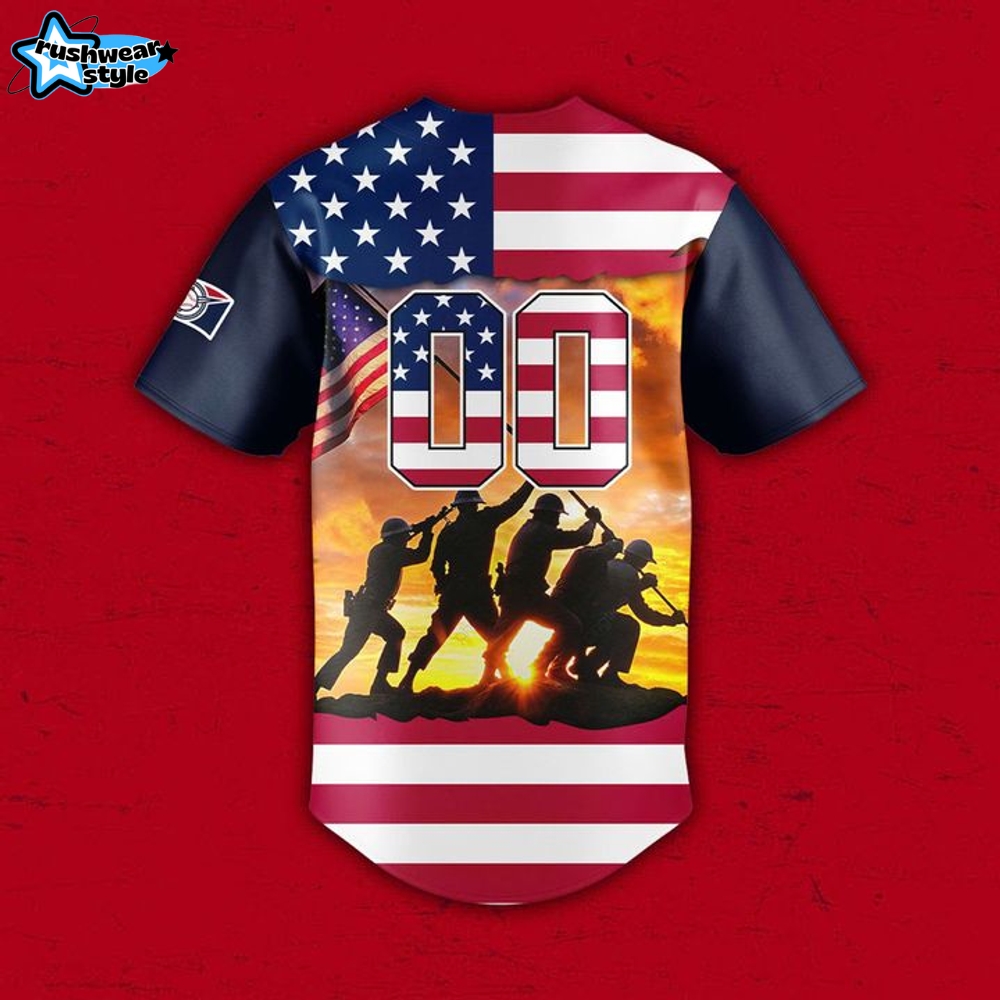 Evansville Otters x Military Day 2025 Custom Baseball Jersey - Limited Edition Evansville Otters x Military Day 2025 Custom Baseball Jersey - Limited Edition