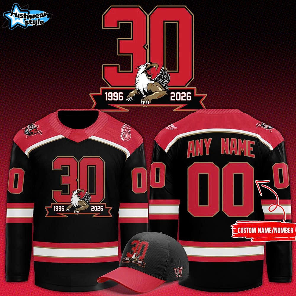 Grand Rapids Griffins 30th Anniversary Celebrations Limited Hockey Jersey Grand Rapids Griffins 30th Anniversary Celebrations Limited Hockey Jersey
