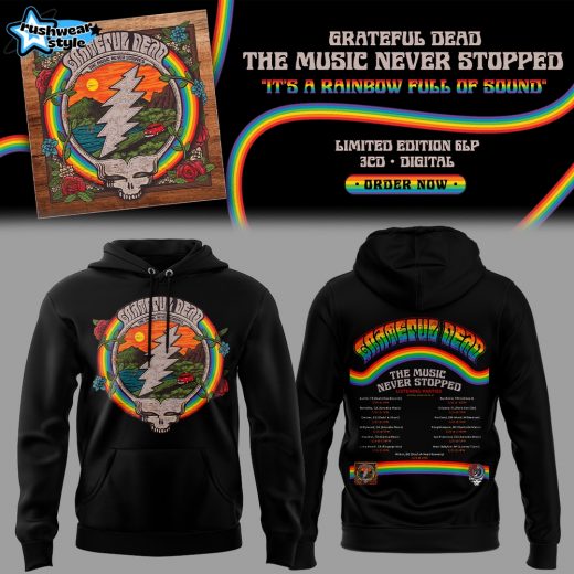 Grateful Dead The Music Never Stopped Special Hoodie - Black