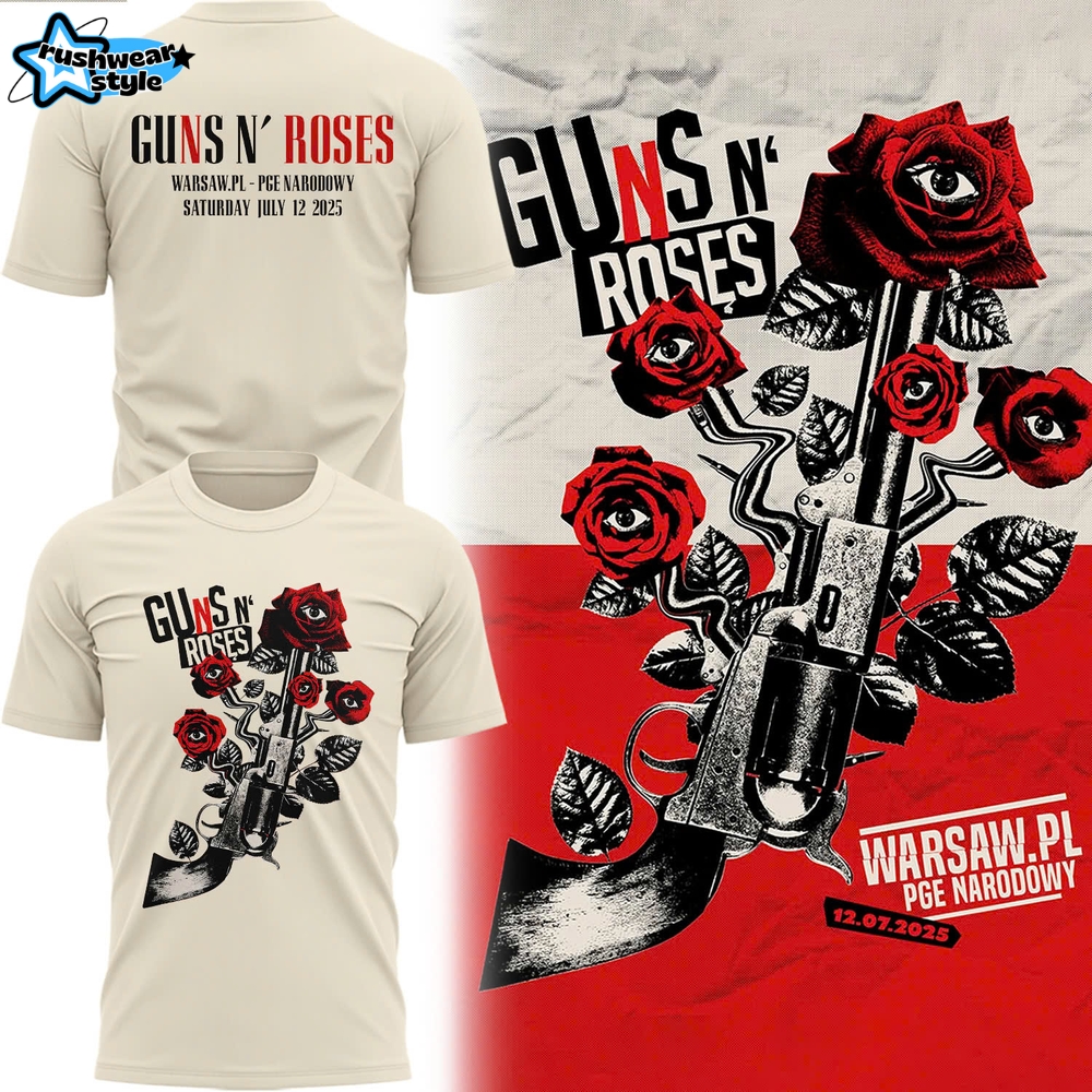Guns N' Roses World Tour to Warsaw 2025 Limited Edition Shirt Guns N' Roses World Tour to Warsaw 2025 Limited Edition Shirt