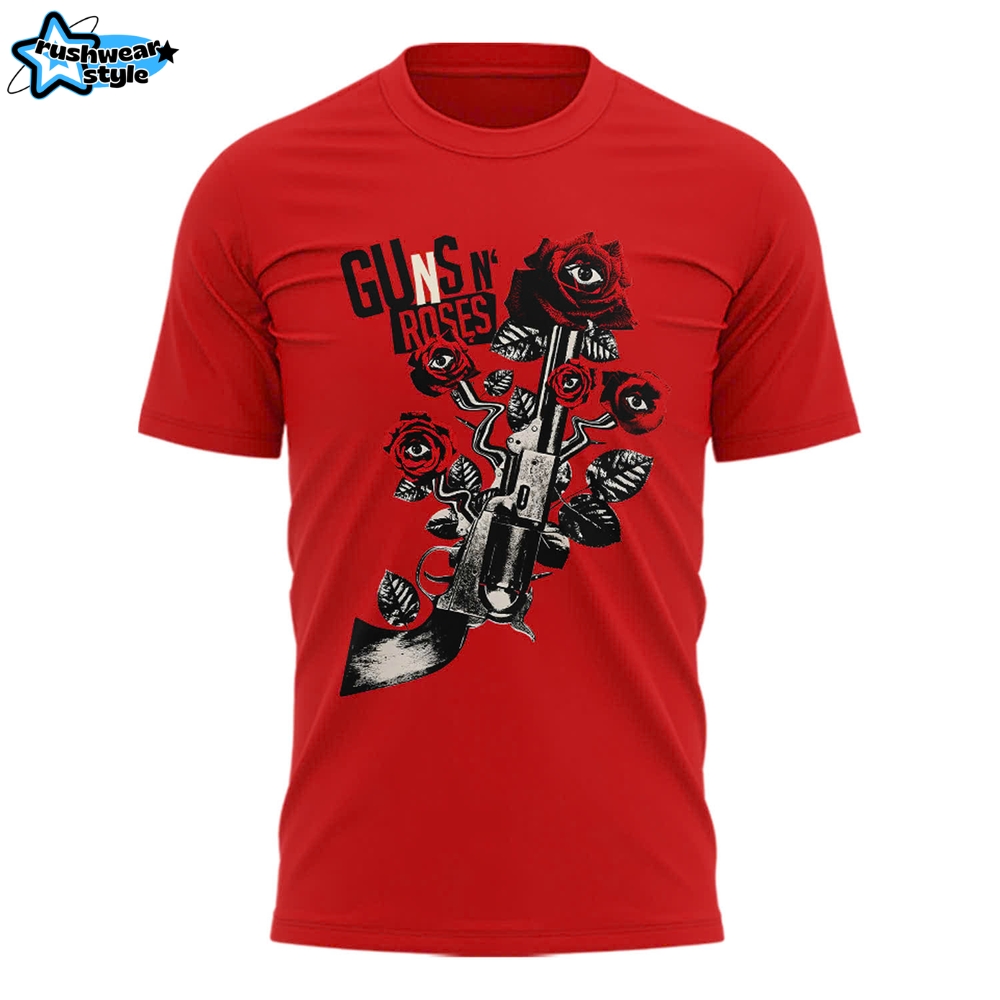 Guns N' Roses World Tour to Warsaw 2025 Red Shirt Guns N' Roses World Tour to Warsaw 2025 Red Shirt
