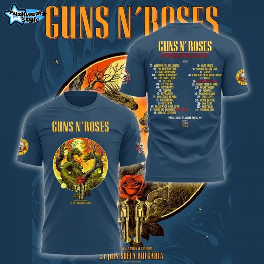 Guns N' Roses x Bulgaria Tour Shirt - For Fan!