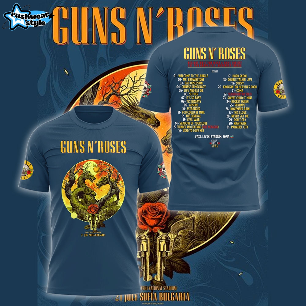 Guns N' Roses x Bulgaria Tour Shirt - For Fan! Guns N' Roses x Bulgaria Tour Shirt - For Fan!