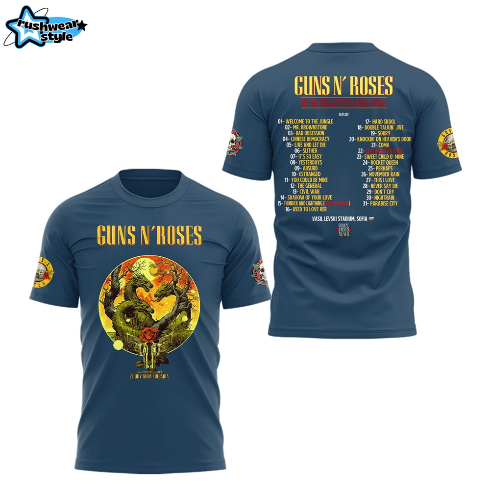 Guns N' Roses x Bulgaria Tour Shirt - For Fan! Guns N' Roses x Bulgaria Tour Shirt - For Fan!