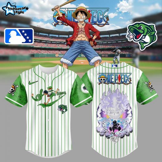 Gwinnett Stripers x Gear 5 Luffy Baseball Jersey