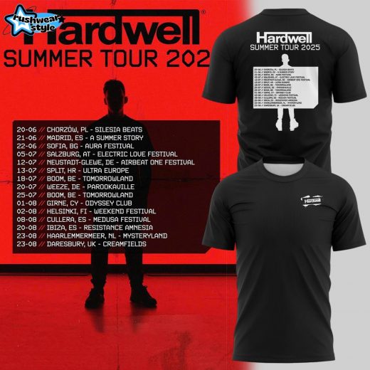 Hardwell Summer Tour 2025 Special Edition Shirt