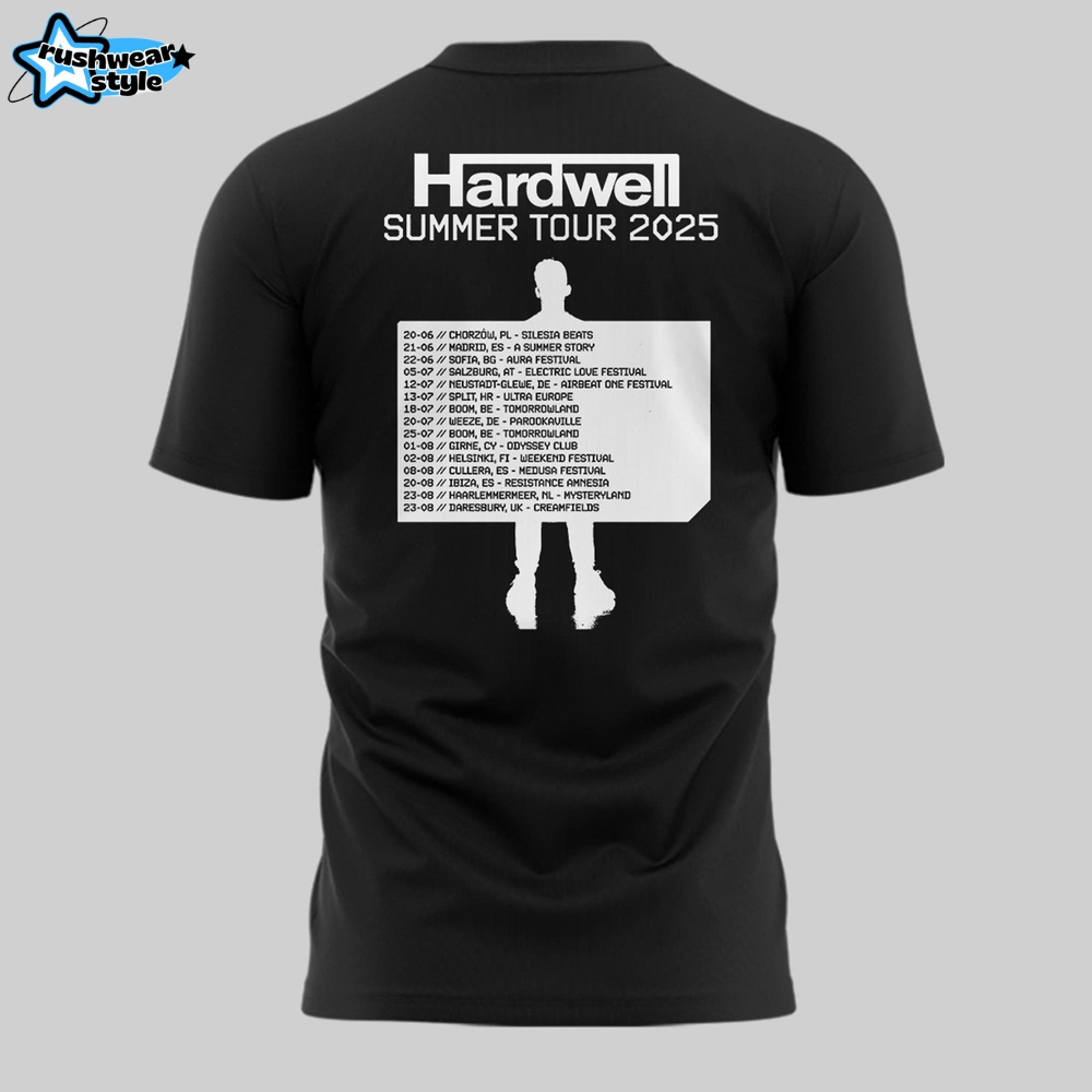 Hardwell Summer Tour 2025 Special Edition Shirt Hardwell Summer Tour 2025 Special Edition Shirt