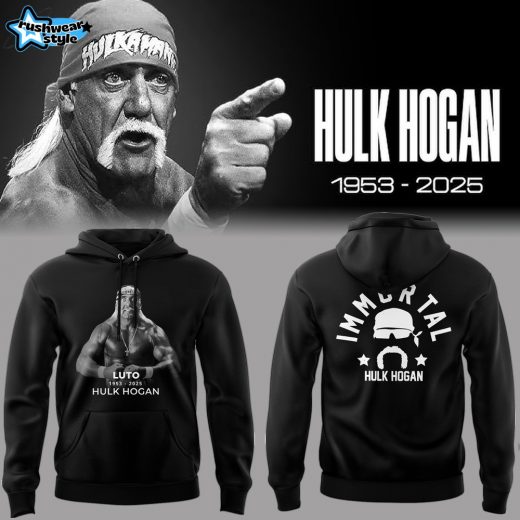 Hulk Hogan 1953-2025 Black Hoodie