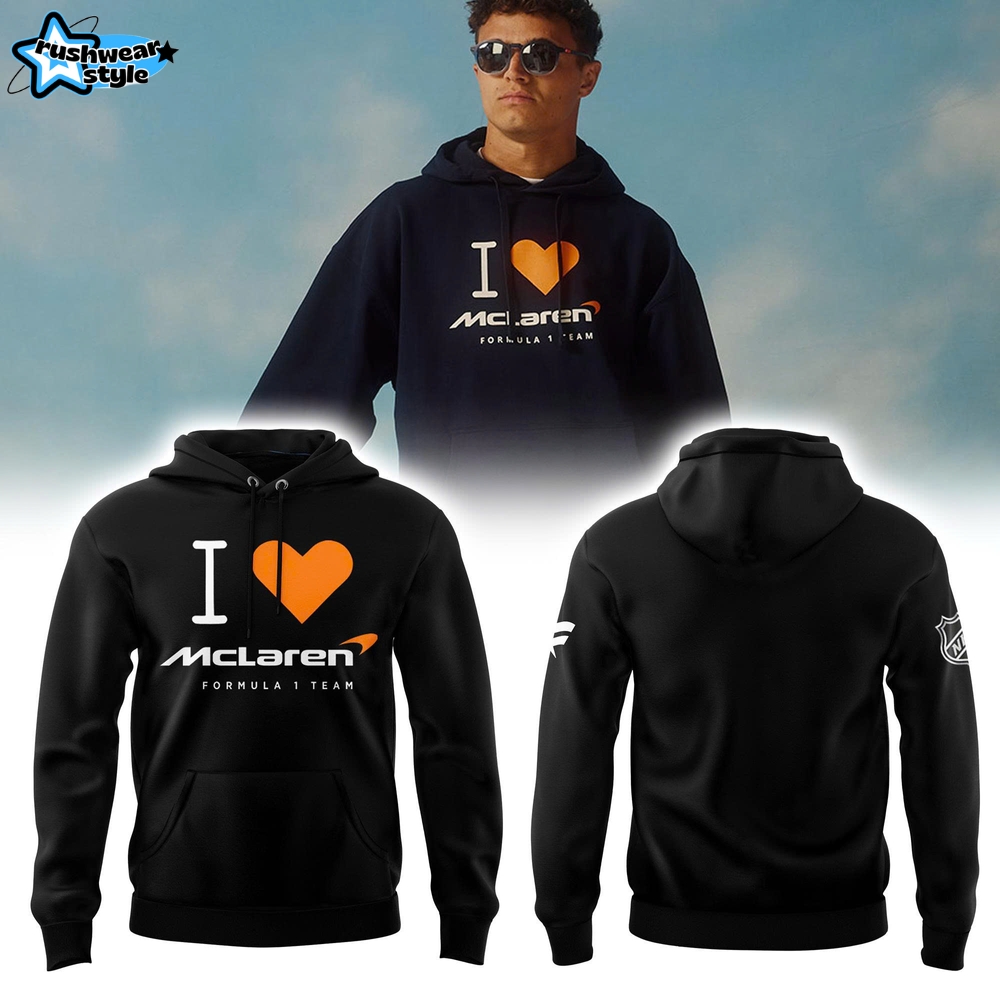 I Love McLaren Silverstone Special Black Hoodie I Love McLaren Silverstone Special Black Hoodie