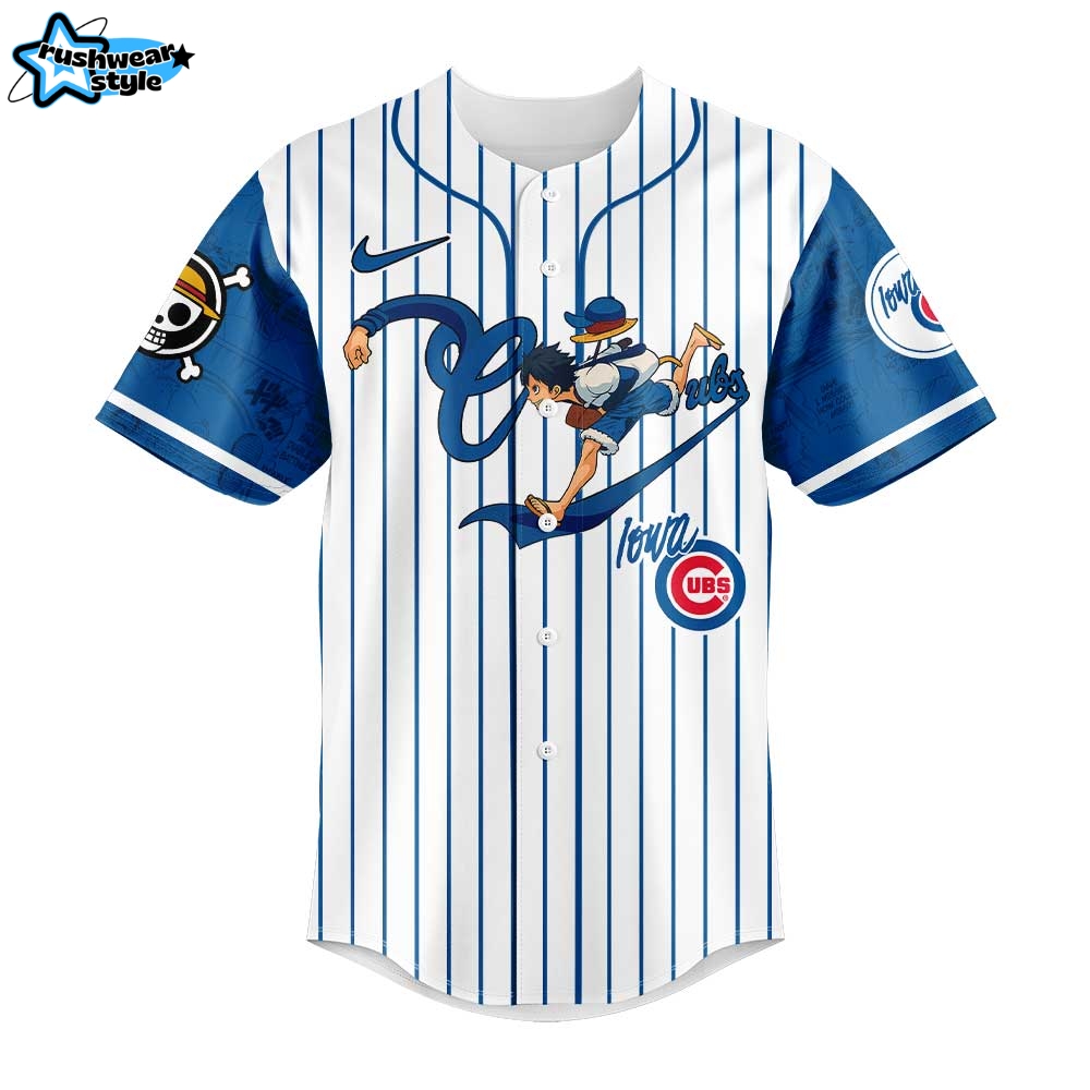 Iowa Cubs x Straw Hat Luffy Gear 5 Baseball Jersey Iowa Cubs x Straw Hat Luffy Gear 5 Baseball Jersey