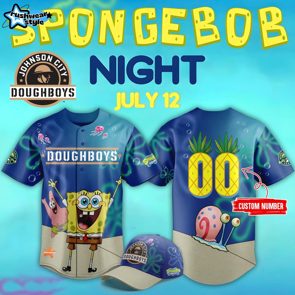 Johnson City Doughboys SpongeBob New 2025 Jersey Johnson City Doughboys SpongeBob New 2025 Jersey