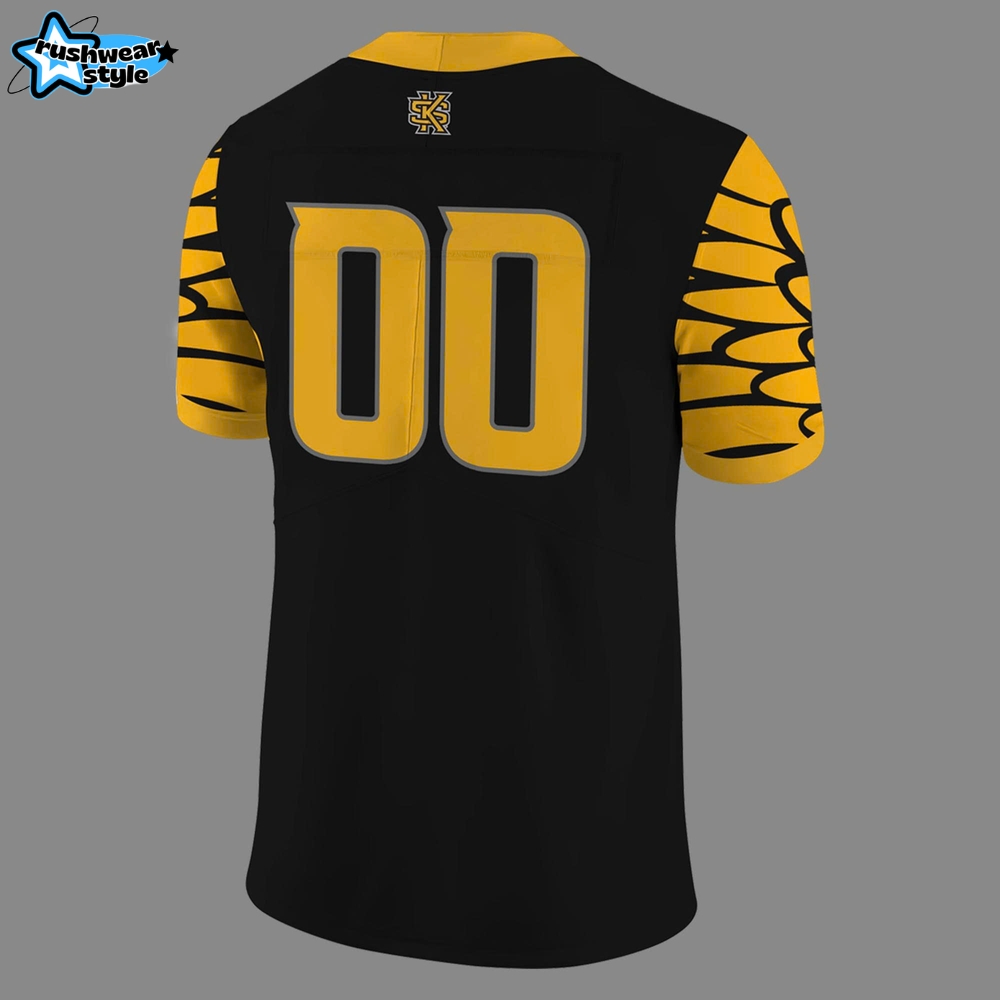Kennesaw State Owls Black Uniform Football Jersey Kennesaw State Owls Black Uniform Football Jersey