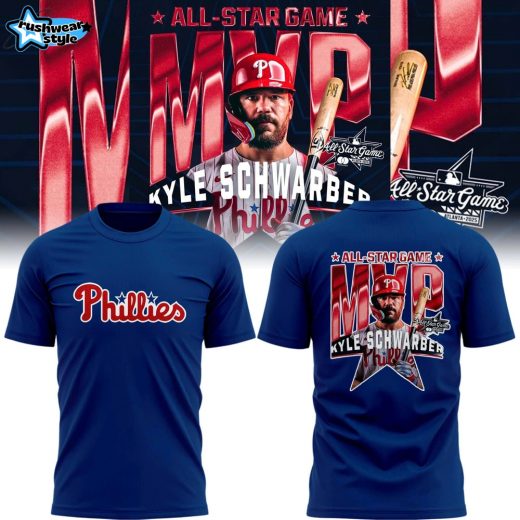 Kyle Schwarber 2025 MLB All-Star MVP Tee – Phillies Blue