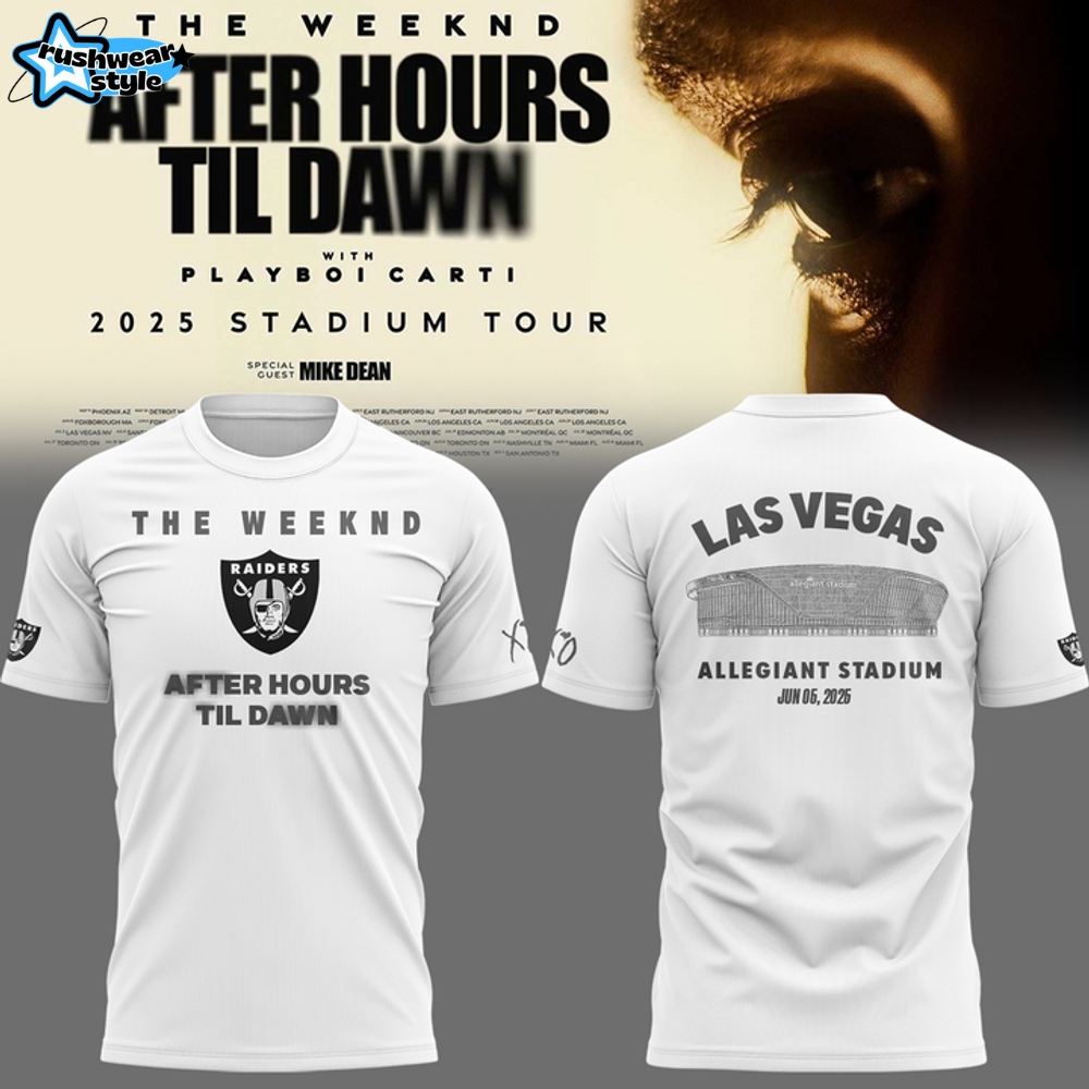 Las Vegas Raiders x The Weeknd After Hours Til Dawn Tour 2025 Shirt Las Vegas Raiders x The Weeknd After Hours Til Dawn Tour 2025 Shirt