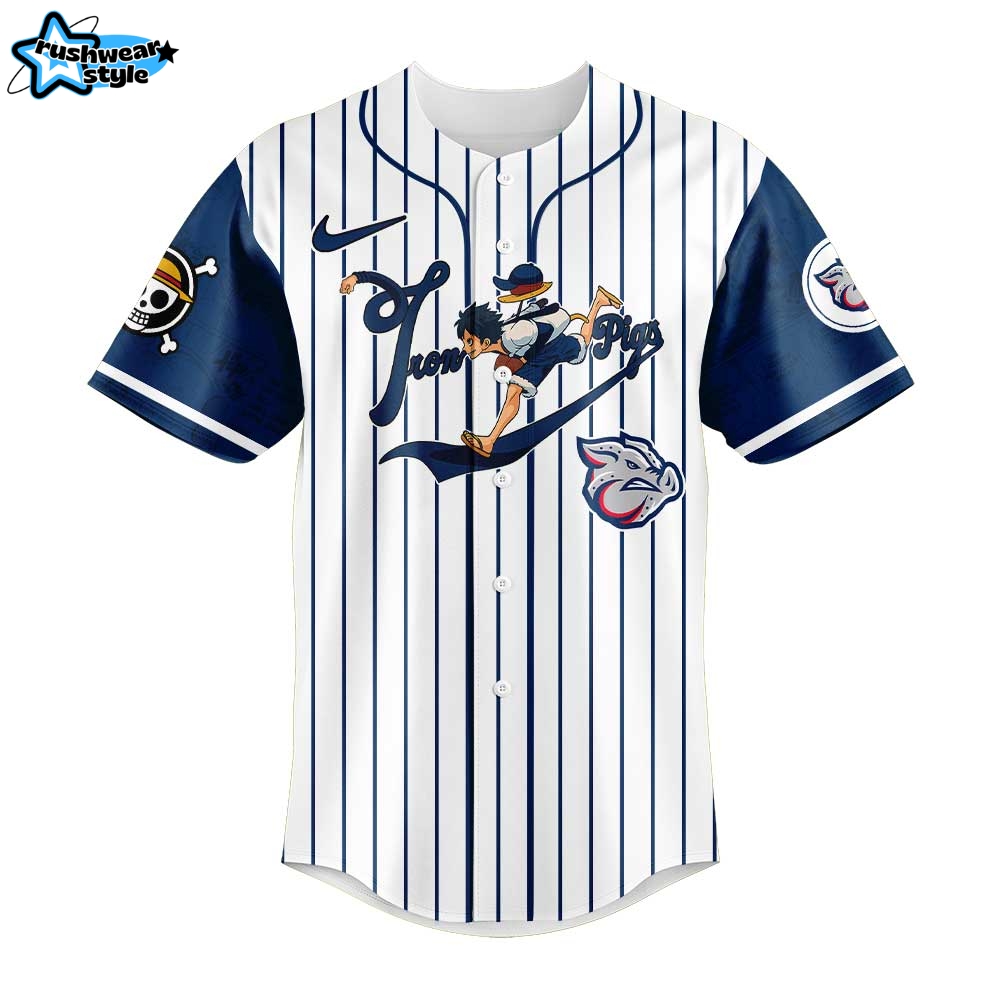 Lehigh Valley IronPigs x Gear 5 Luffy Baseball Jersey Lehigh Valley IronPigs x Gear 5 Luffy Baseball Jersey
