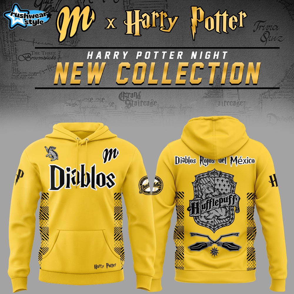 Limited Edition Diablos Rojos del México x Harry Potter Night Hufflepuff House Hoodie Limited Edition Diablos Rojos del México x Harry Potter Night Hufflepuff House Hoodie