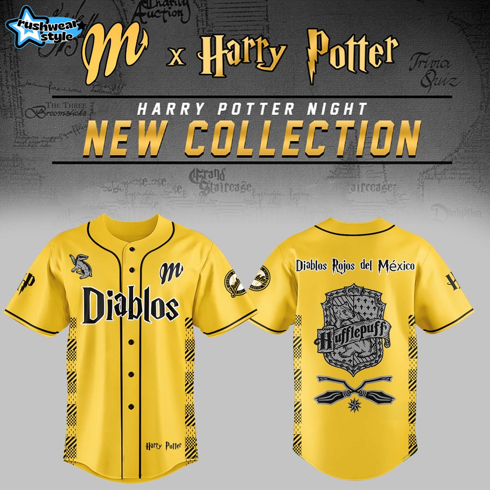 Limited Edition Diablos Rojos del México x Harry Potter Night Hufflepuff House Jersey Limited Edition Diablos Rojos del México x Harry Potter Night Hufflepuff House Jersey