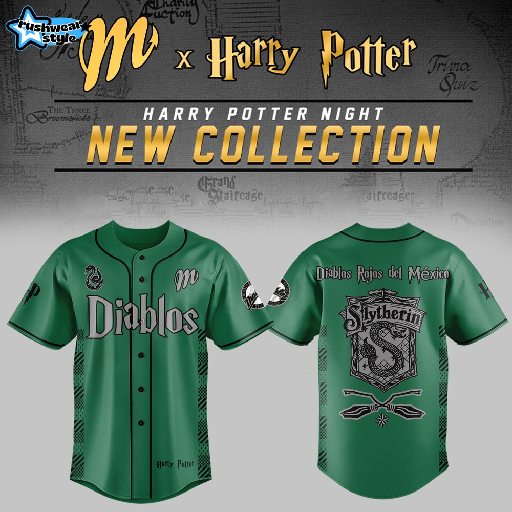 Limited Edition Diablos Rojos del México x Harry Potter Night Slytherin House Jersey Limited Edition Diablos Rojos del México x Harry Potter Night Slytherin House Jersey