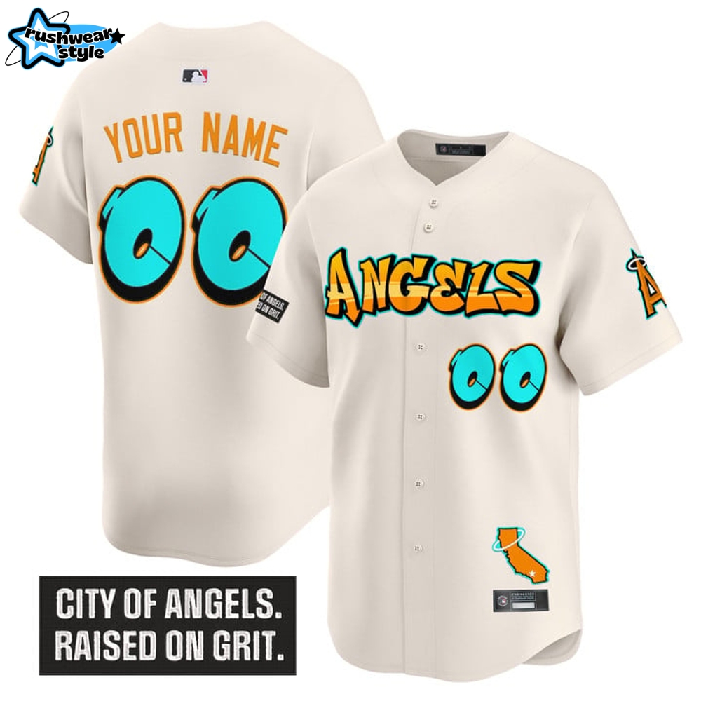 Los Angeles Angels 'Graffiti Halo Drop Edition' Special Baseball Jersey Los Angeles Angels 'Graffiti Halo Drop Edition' Special Baseball Jersey