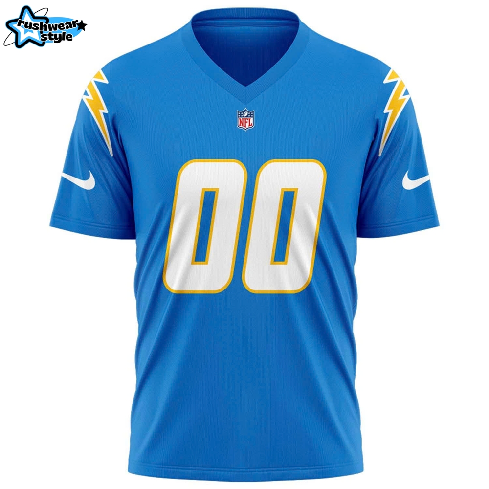 Los Angeles Chargers Powder Blue Custom Name Football Jersey Los Angeles Chargers Powder Blue Custom Name Football Jersey