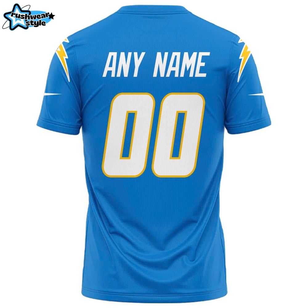 Los Angeles Chargers Powder Blue Custom Name Football Jersey Los Angeles Chargers Powder Blue Custom Name Football Jersey