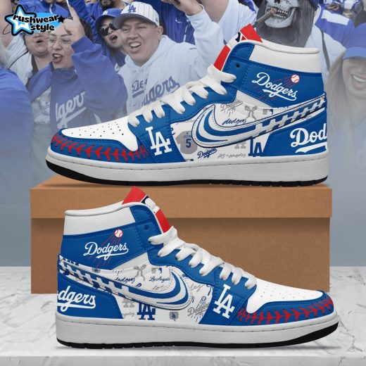 Los Angeles Dodgers MLB Air Jordan 1 Sneaker