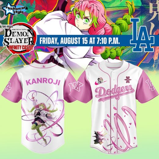 Los Angeles Dodgers x Demon Slayer Mitsuri Kanroji Jersey 2025