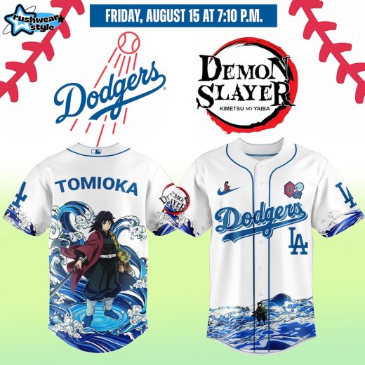 Los Angeles Dodgers x Demon Slayer Tomioka Giyu Jersey 2025