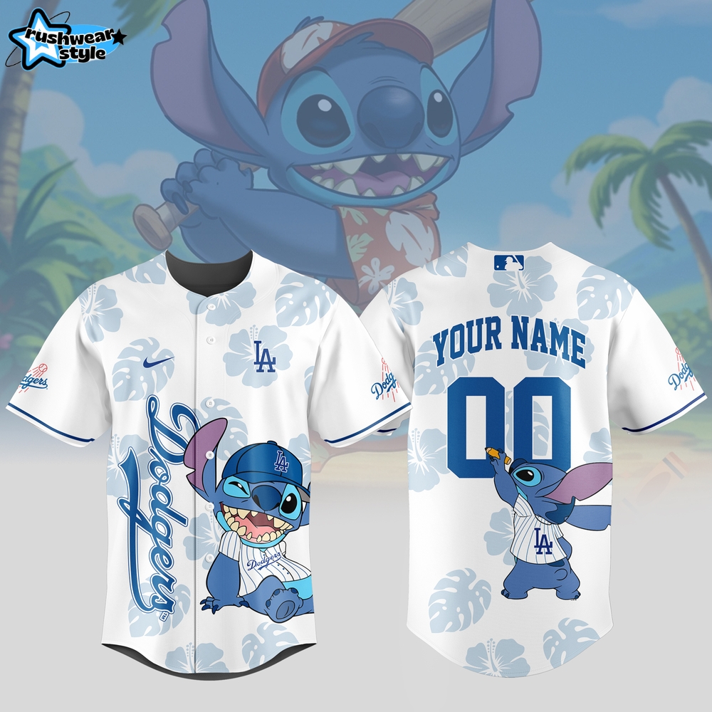 Los Angeles Dodgers x Stitch Baseball Jersey Los Angeles Dodgers x Stitch Baseball Jersey