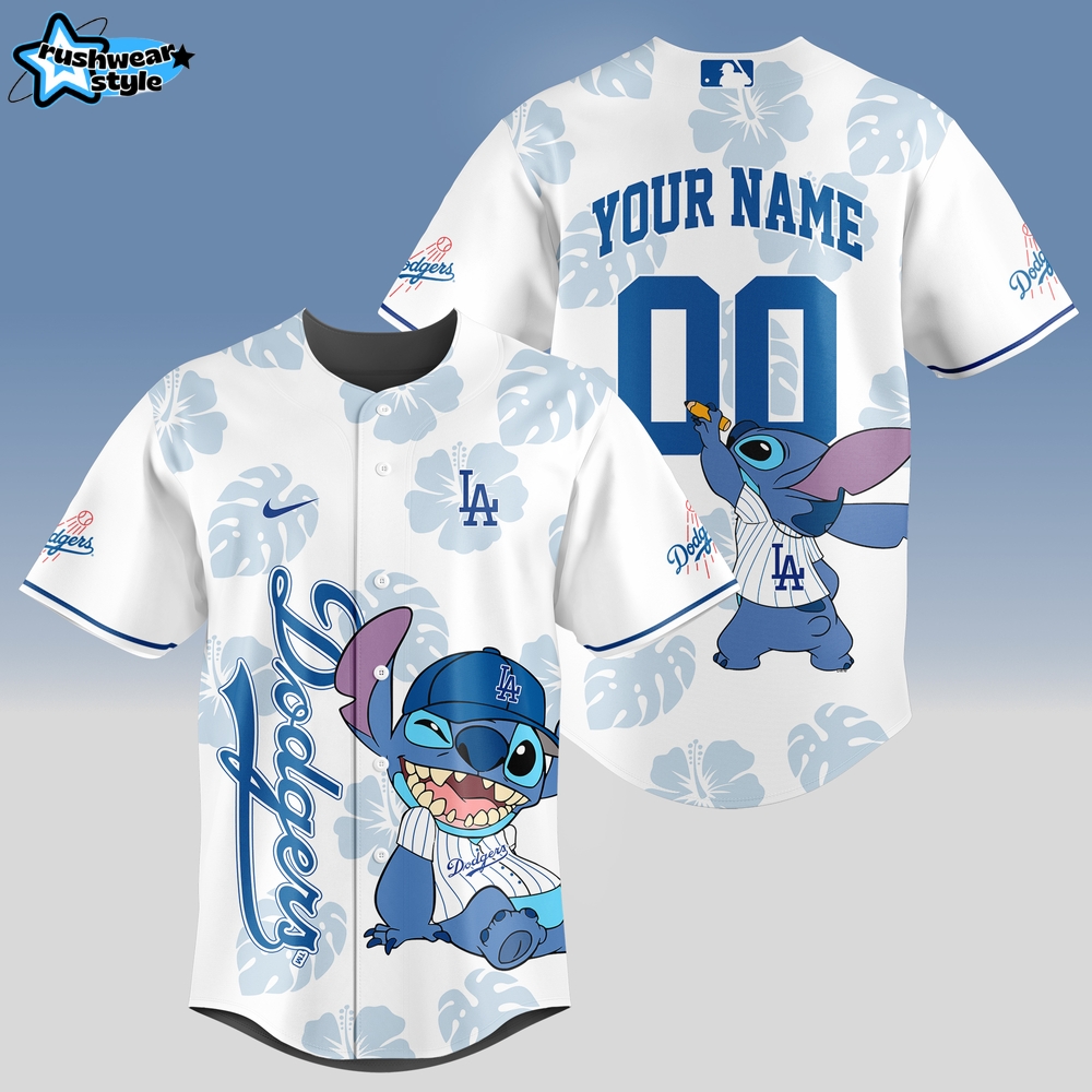 Los Angeles Dodgers x Stitch Baseball Jersey Los Angeles Dodgers x Stitch Baseball Jersey