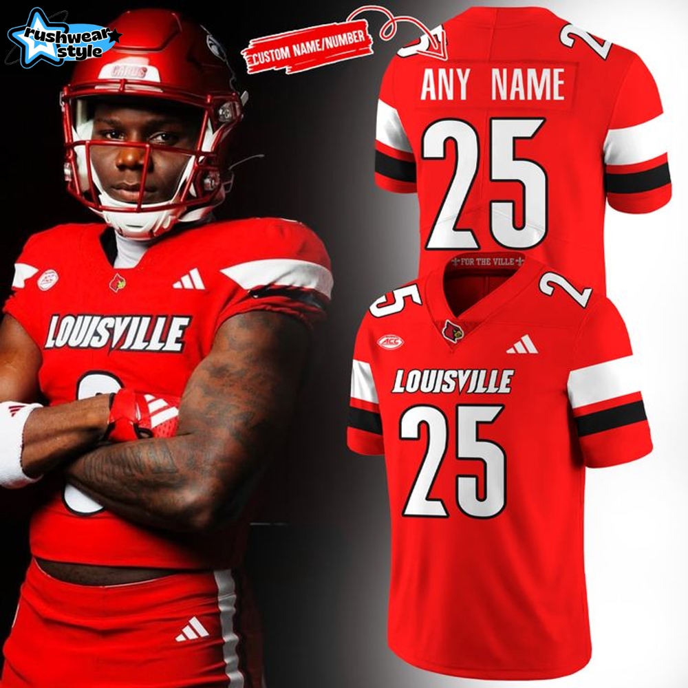 Louisville Cardinals New 2025 Custom Name Red Football Jersey Louisville Cardinals New 2025 Custom Name Red Football Jersey