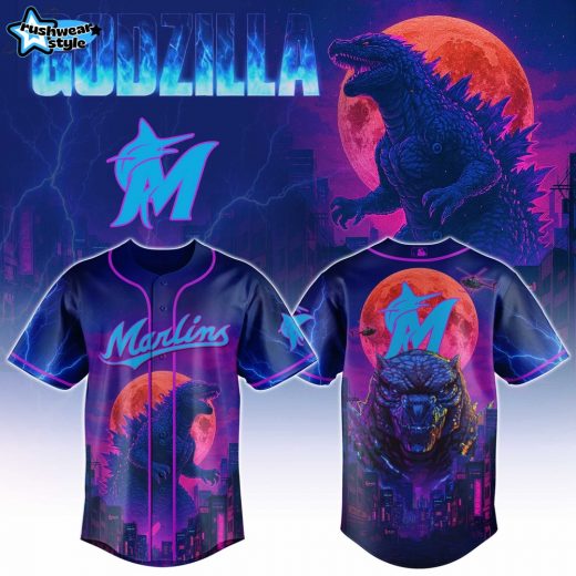 Miami Marlins Special Godzilla Limited Edition Jersey