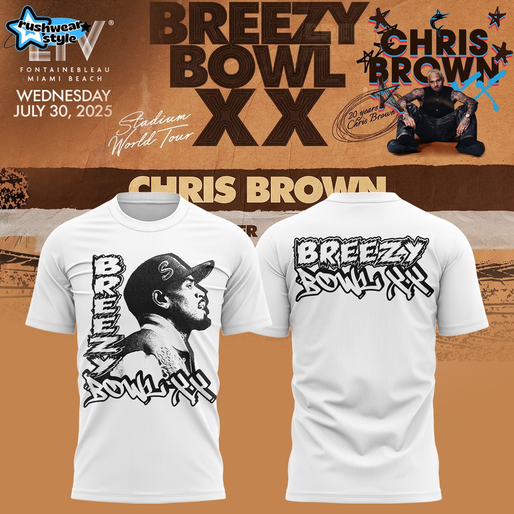 Miami Marlins x Chris Brown 2025 Special Tee - White Miami Marlins x Chris Brown 2025 Special Tee - White