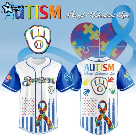 Milwaukee Brewers × Special Autism Awareness Month Limited Edition Jersey