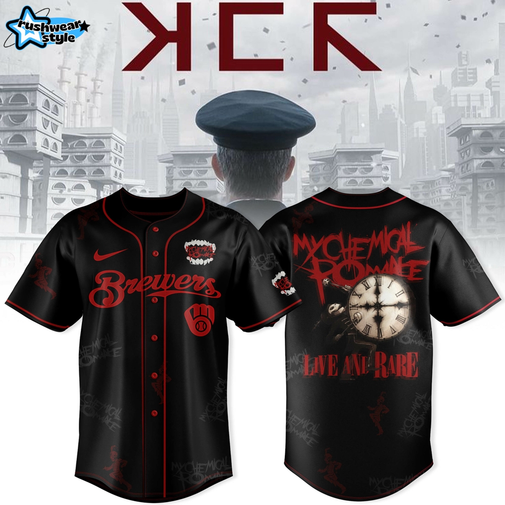 Milwaukee Brewers x My Chemical Romance Tour 2025 Jersey Milwaukee Brewers x My Chemical Romance Tour 2025 Jersey