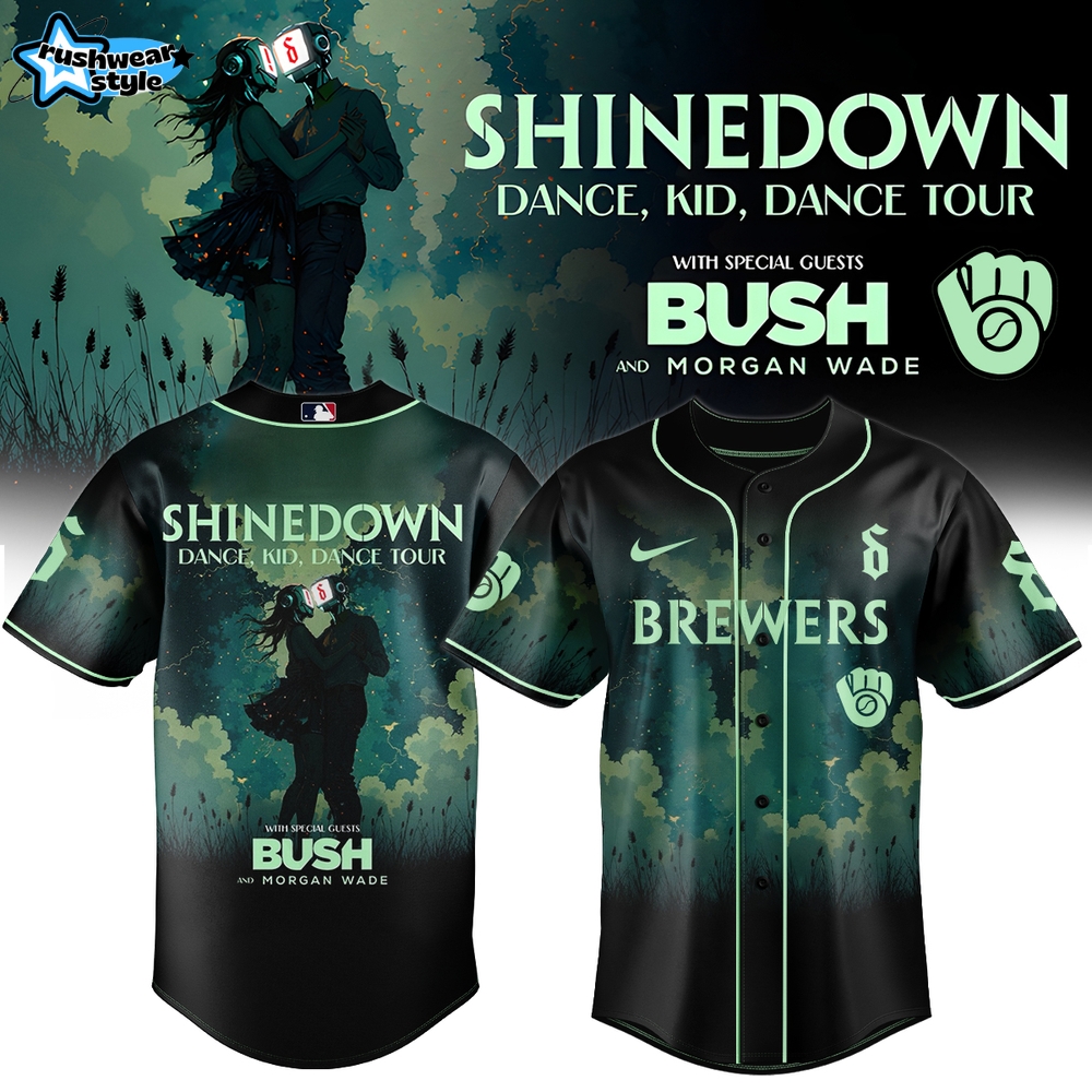 Milwaukee Brewers x Shinedown Dance, Kid, Dance Tour Merch 2025 Jersey Milwaukee Brewers x Shinedown Dance, Kid, Dance Tour Merch 2025 Jersey