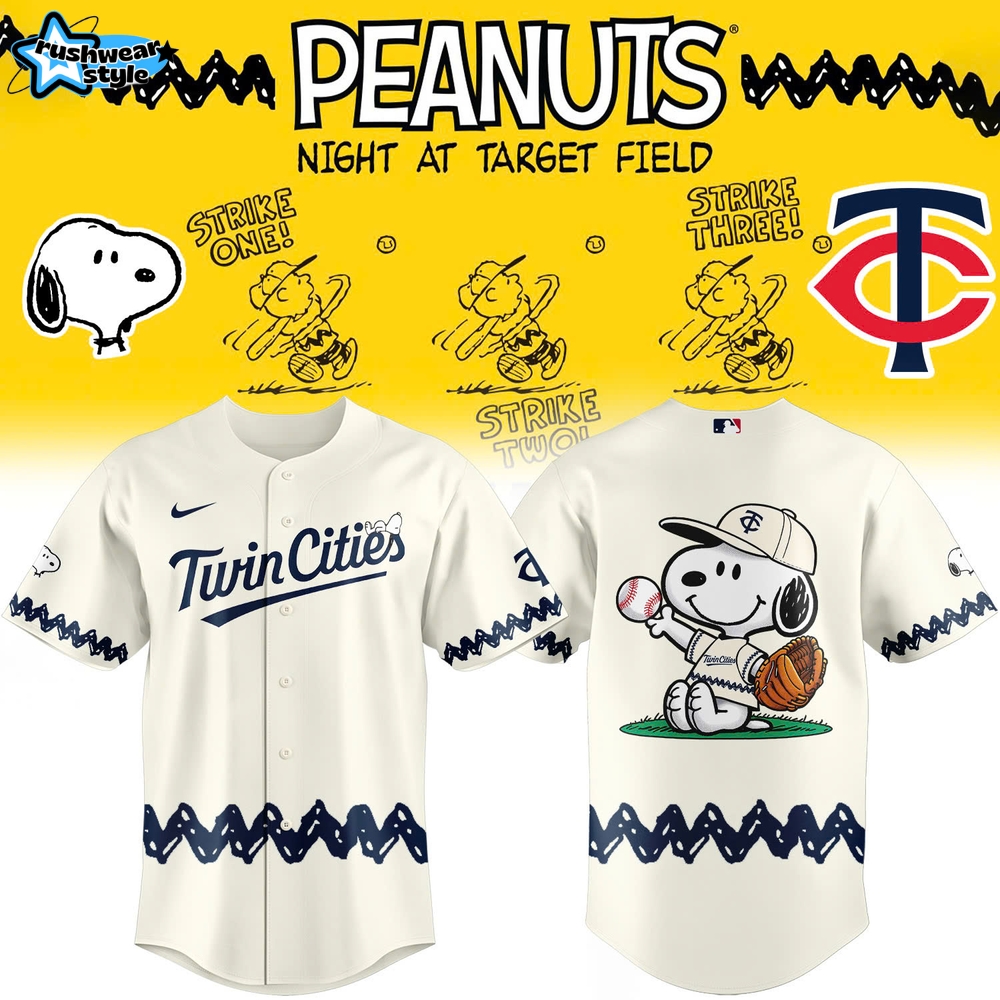 Minnesota Twins x Peanuts Snoopy Night at Target Field Jersey Minnesota Twins x Peanuts Snoopy Night at Target Field Jersey
