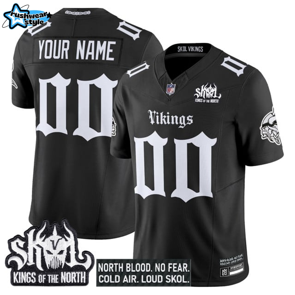 Minnesota Vikings 'Gothic Norseblood Edition' Special Football Jersey - Black Minnesota Vikings 'Gothic Norseblood Edition' Special Football Jersey - Black