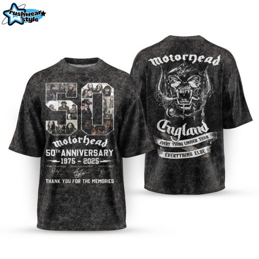 Motorhead 50th Anniversary Thank You For The Memories Shirt