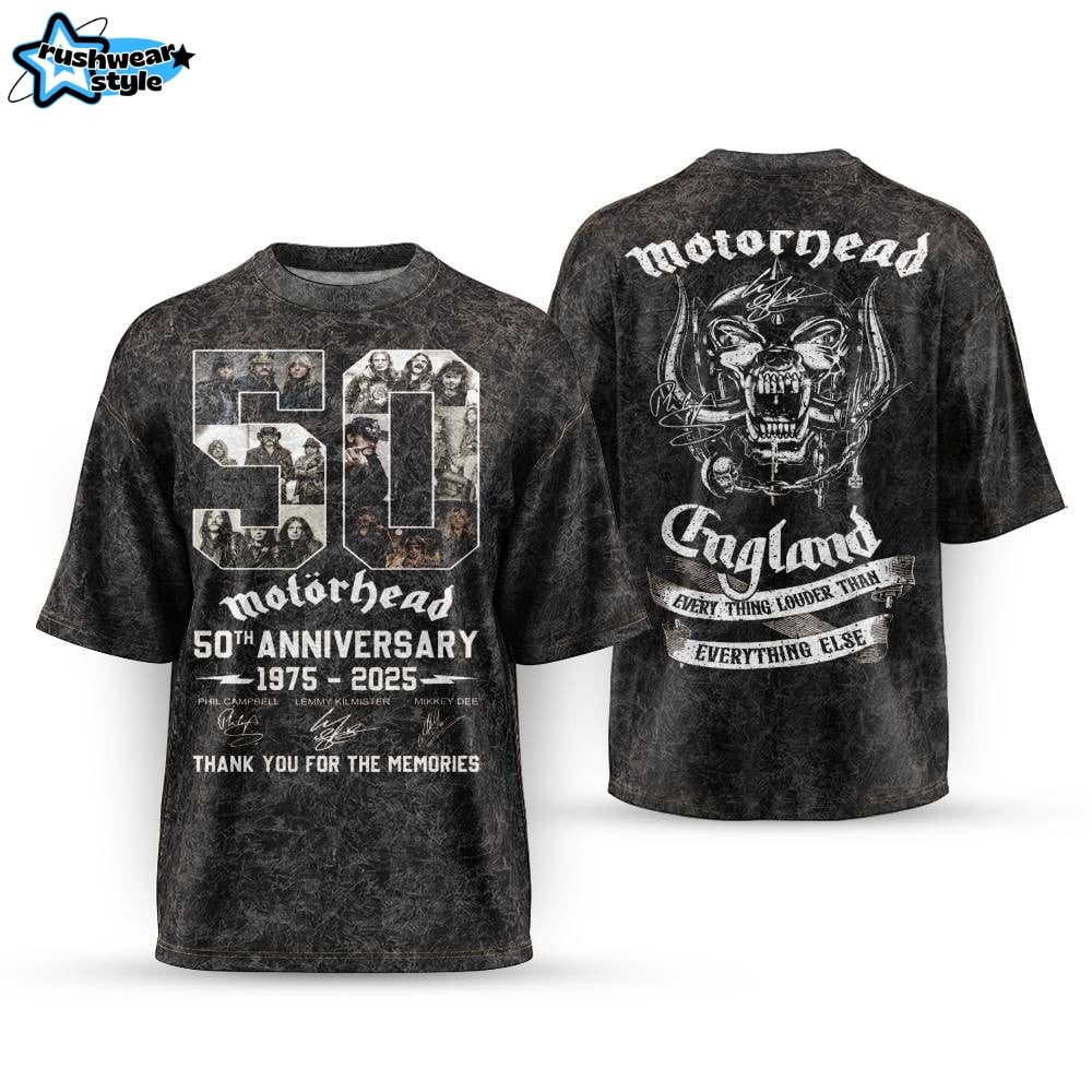 Motorhead 50th Anniversary Thank You For The Memories Shirt Motorhead 50th Anniversary Thank You For The Memories Shirt